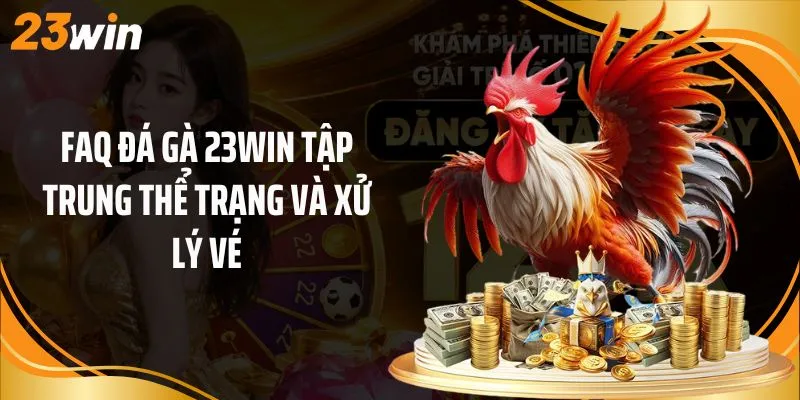 FAQ đá gà 23Win tập trung thể trạng và xử lý vé